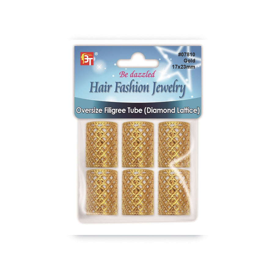 Hair-Braid-Tube-Bt-Gold-Diamond-Lattice-17-x-23-mm-6PK
