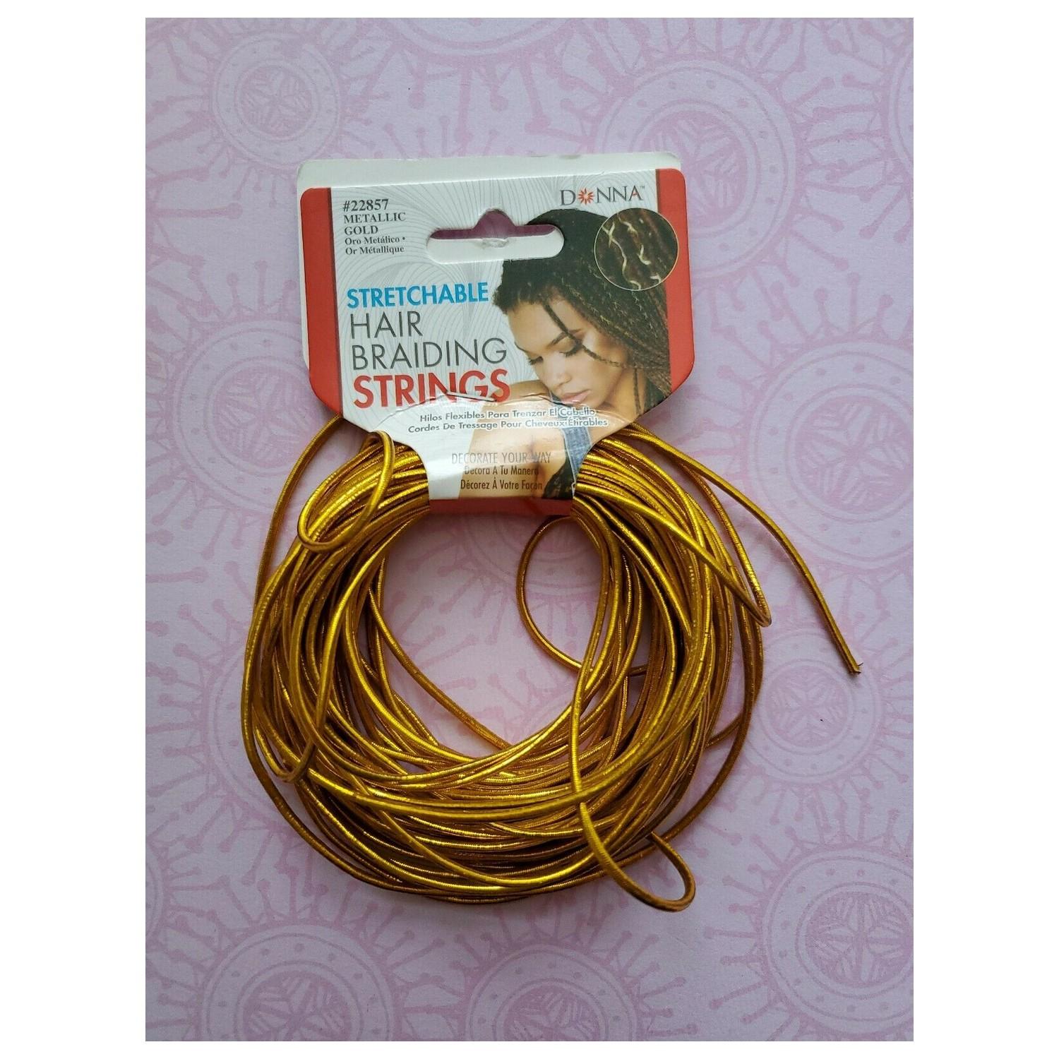 Donna-Stretchable-Hair-Braiding-Strings-Gold