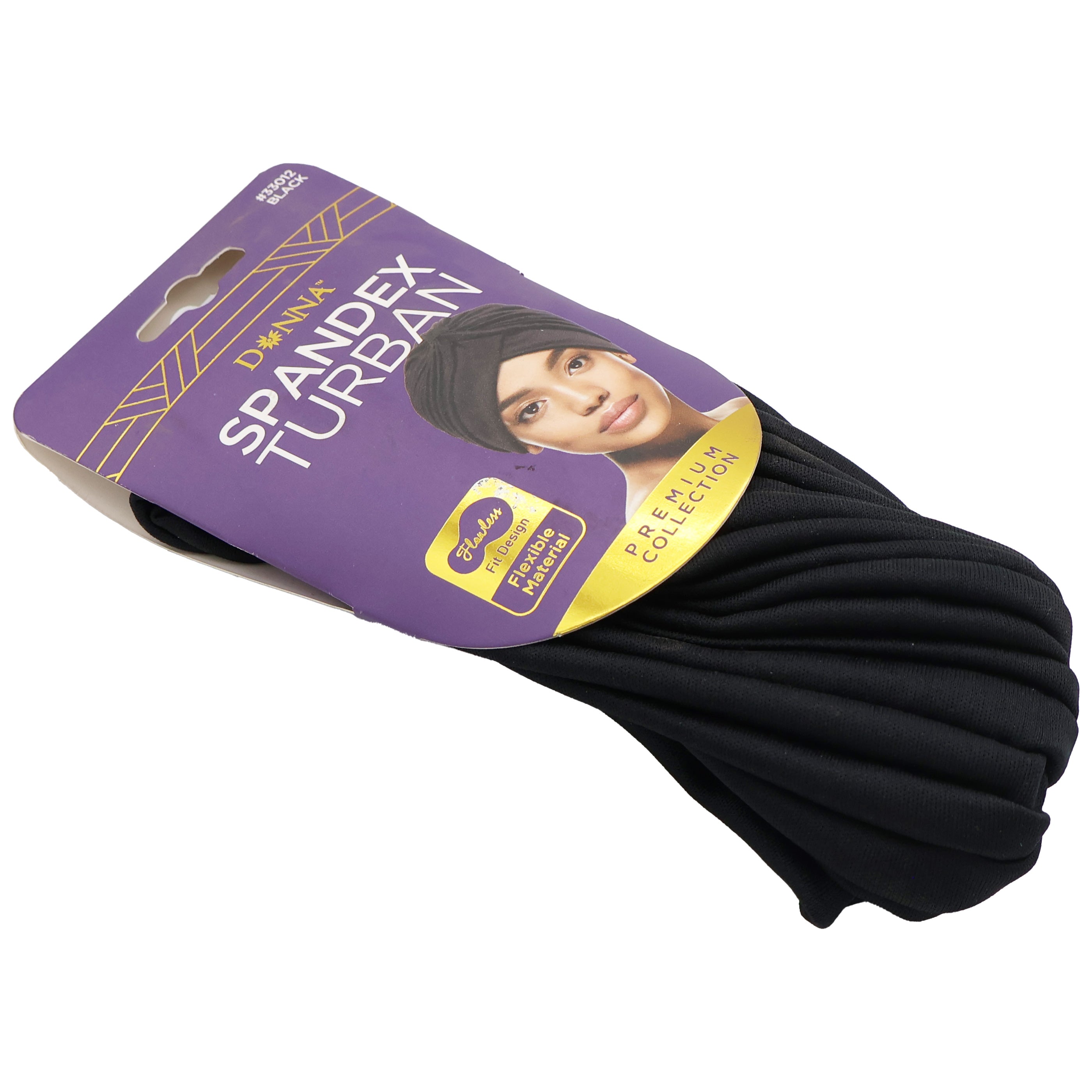 Donna-Collection-Spandex-Turban-Black-Hair-Care