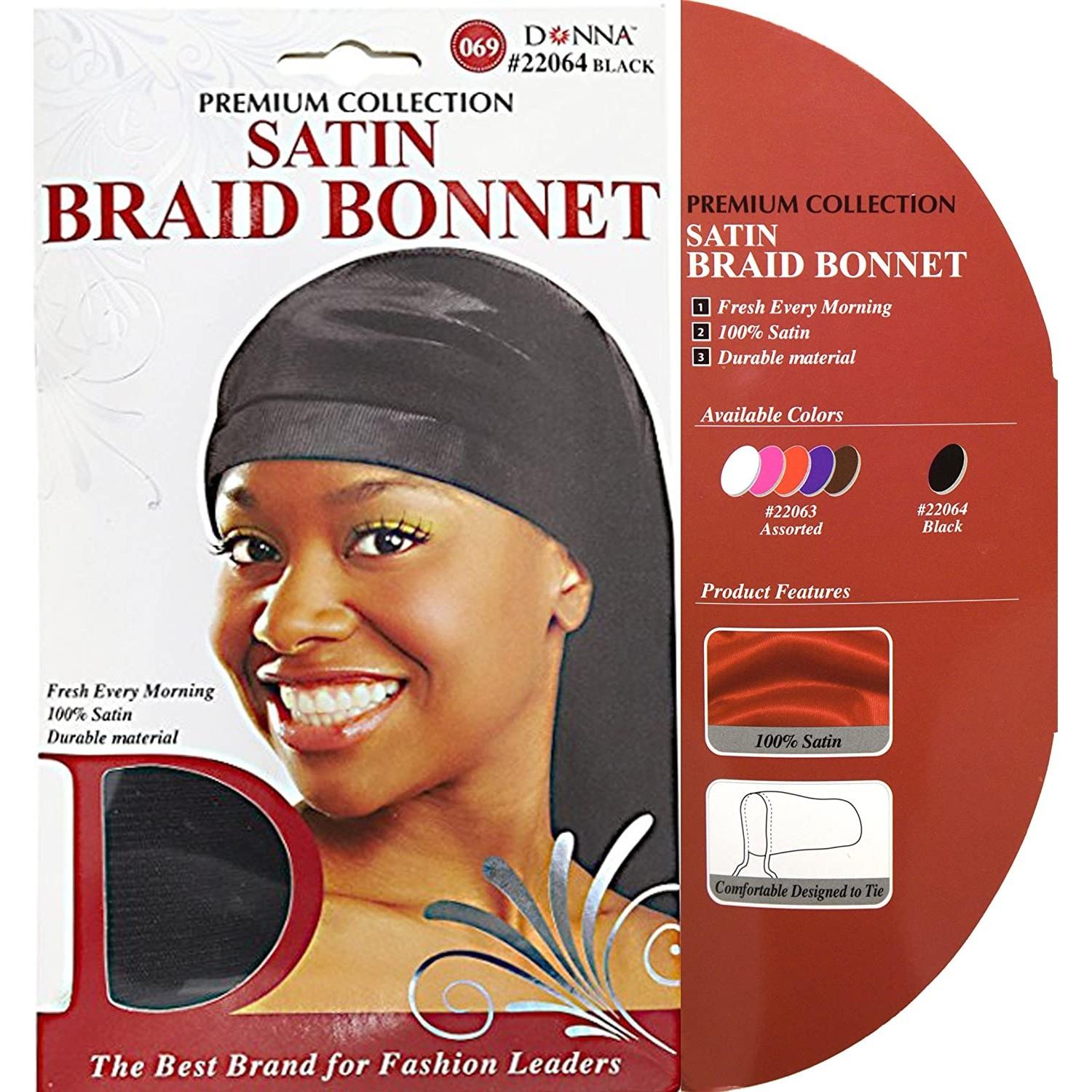 Donna-premium-Collection-satin-braid-hats-Black