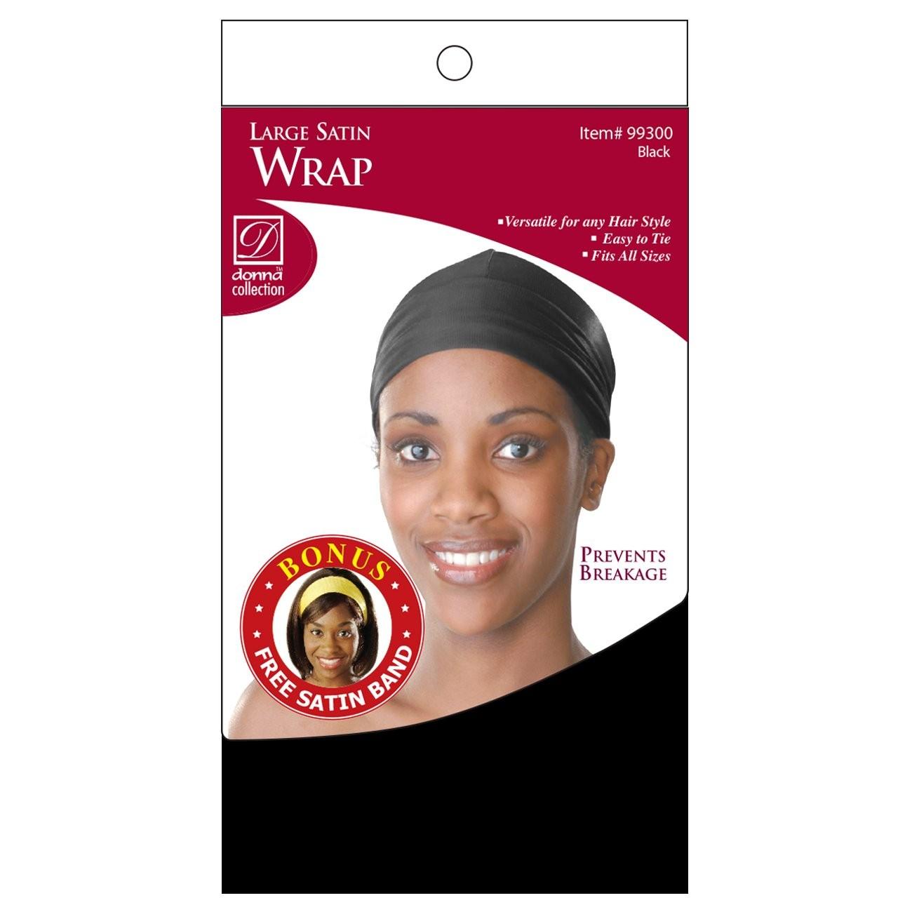 Donna-Satin-Wrap-Black-Large-With-Bonus