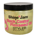 Ampro-Shine-N-Jam-Styler-Black-Castor-Flaxseed-Oil-16-Oz