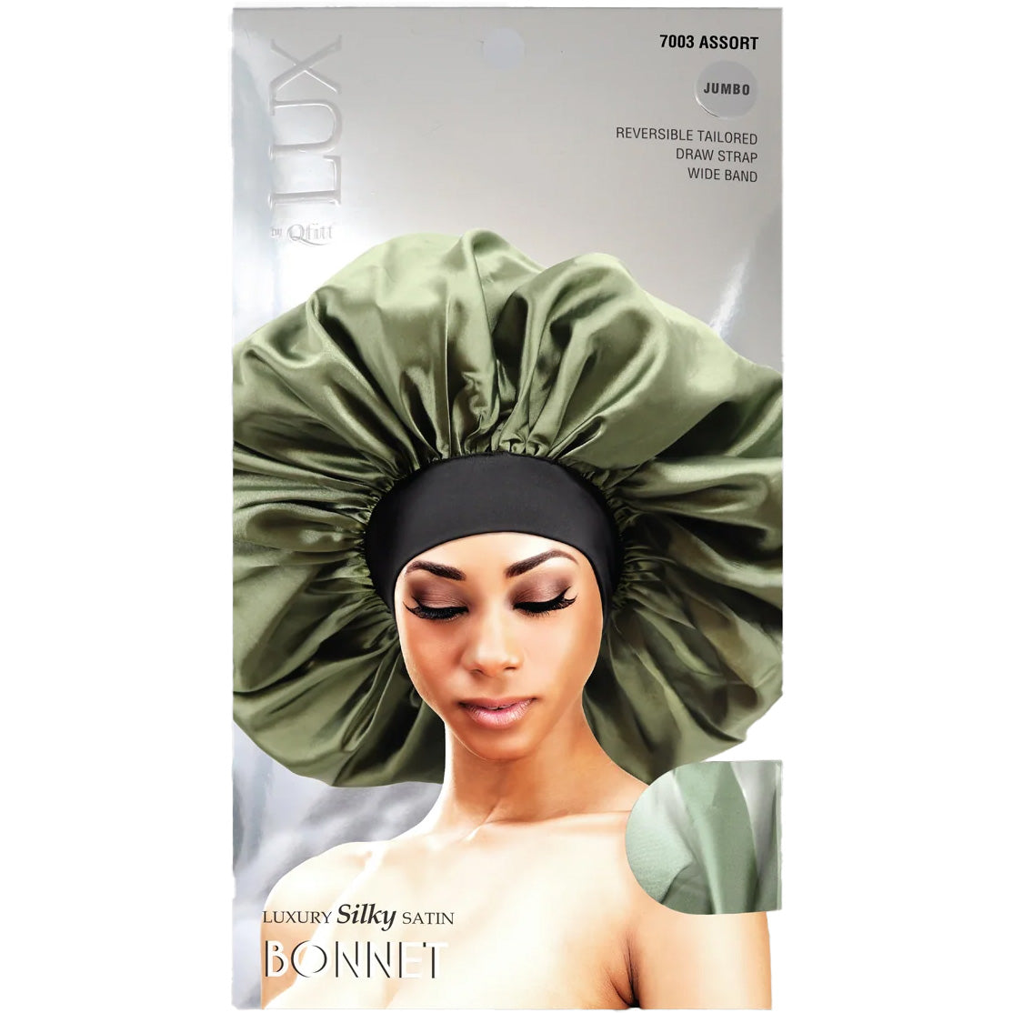 Qfitt-Luxury-Silk-Satin-Bonnet-Solid-AssortJumbo-6PK
