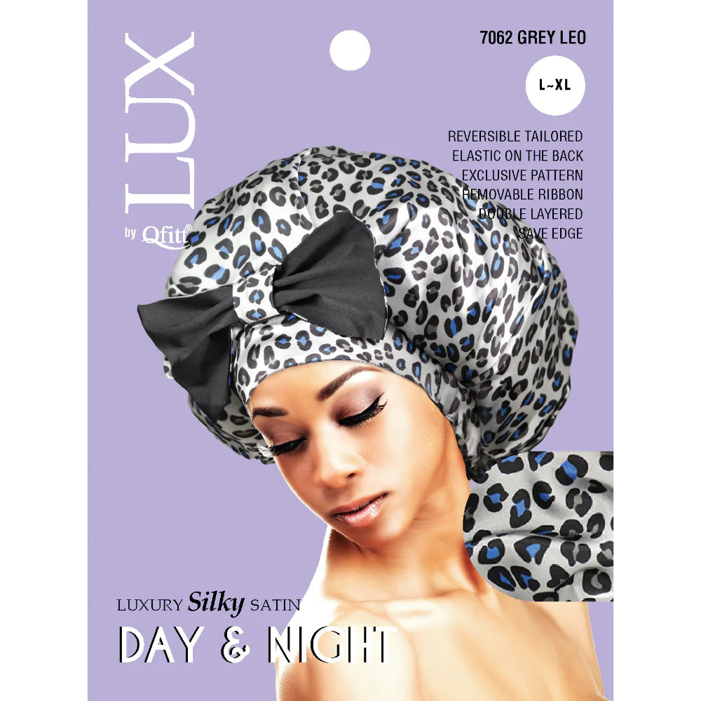 Qfitt-Luxury-Silk-Satin-DayNight-Cap-Pattern-LeopardLarge-Xlarge