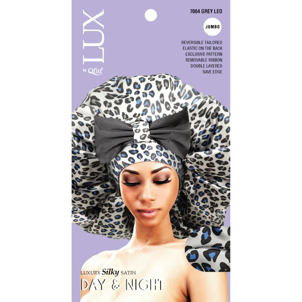 Qfitt-Luxury-Silk-Satin-DayNight-Cap-Pattern-LeopardJumbo