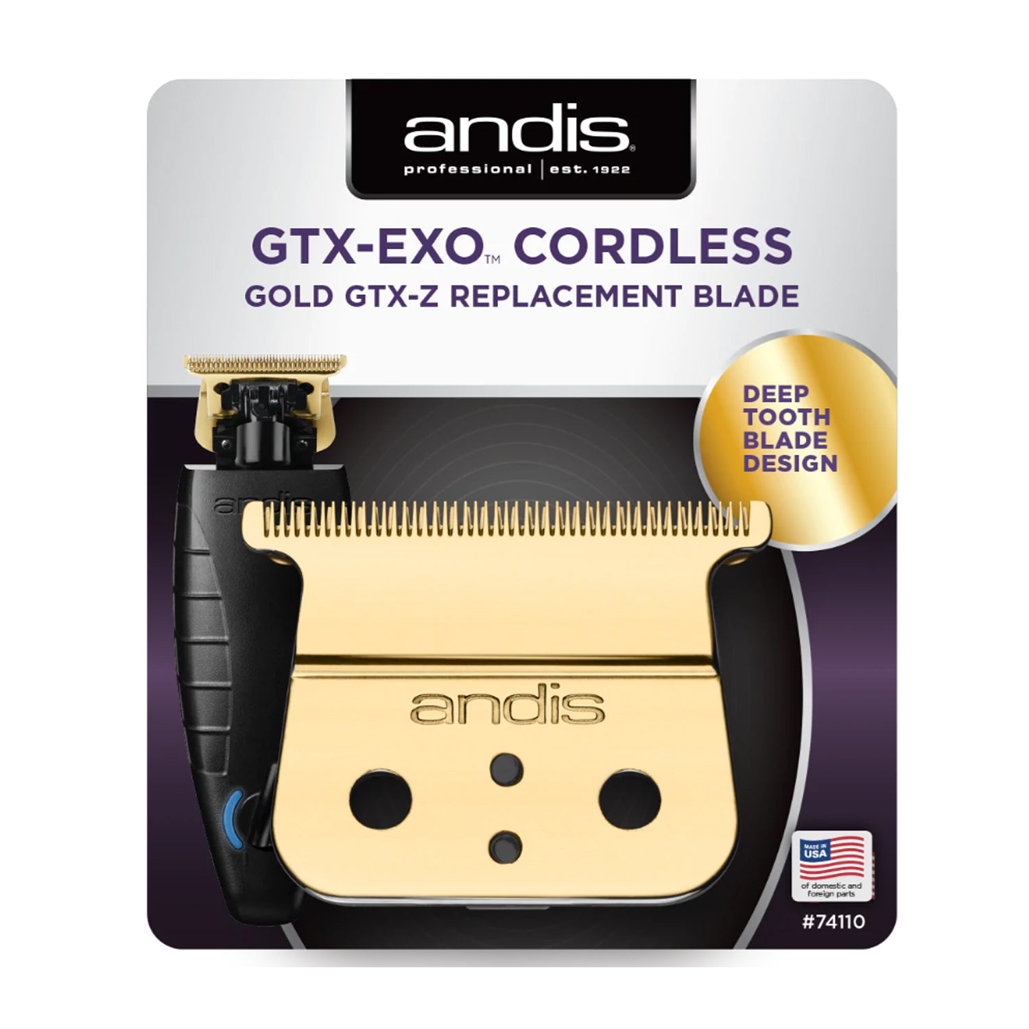 ANDIS-GTXEXO-Cordless-Gold-GTXZ-Replacement-Blade-Model-AN74110