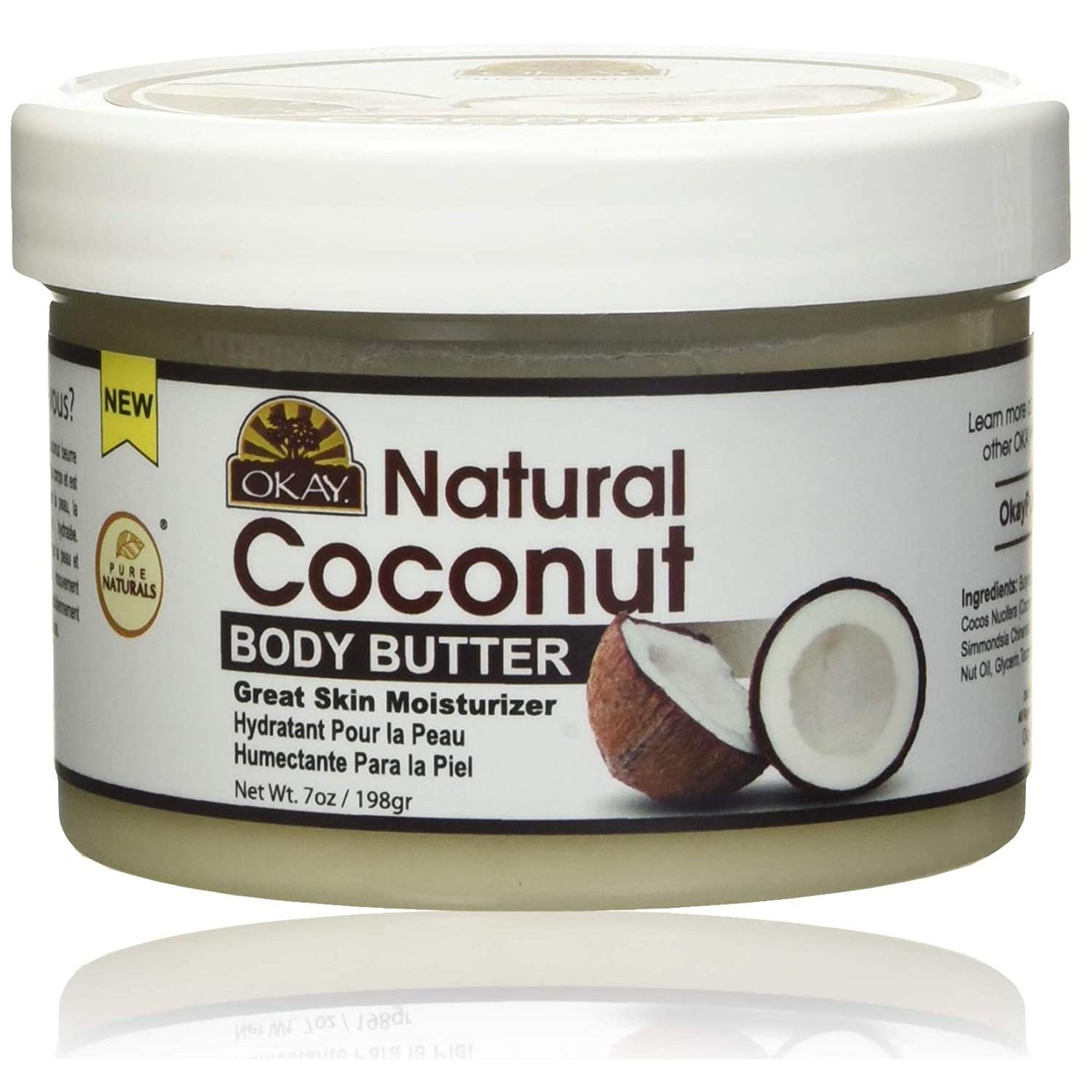 OKAY-Coconut-Butter-100-Natural-Smooth-for-Skin-and-Hair-7-Oz