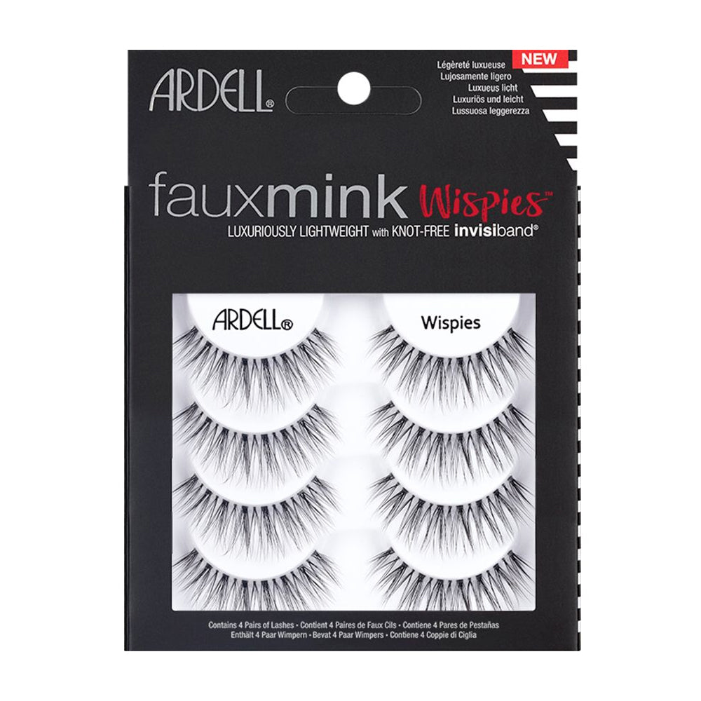 Ardell-Professional-Eyelashes-Faux-Mink-4-Pairs-Wispies-Black
