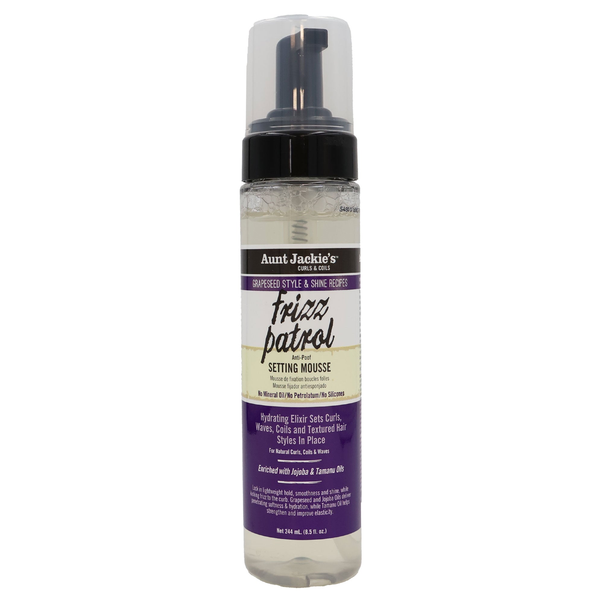 Aunt-Jackies-Grapeseed-Style-Frizz-Patrol-AntiPoof-Twist-and-Curl-Setting-Mousse-85-Oz
