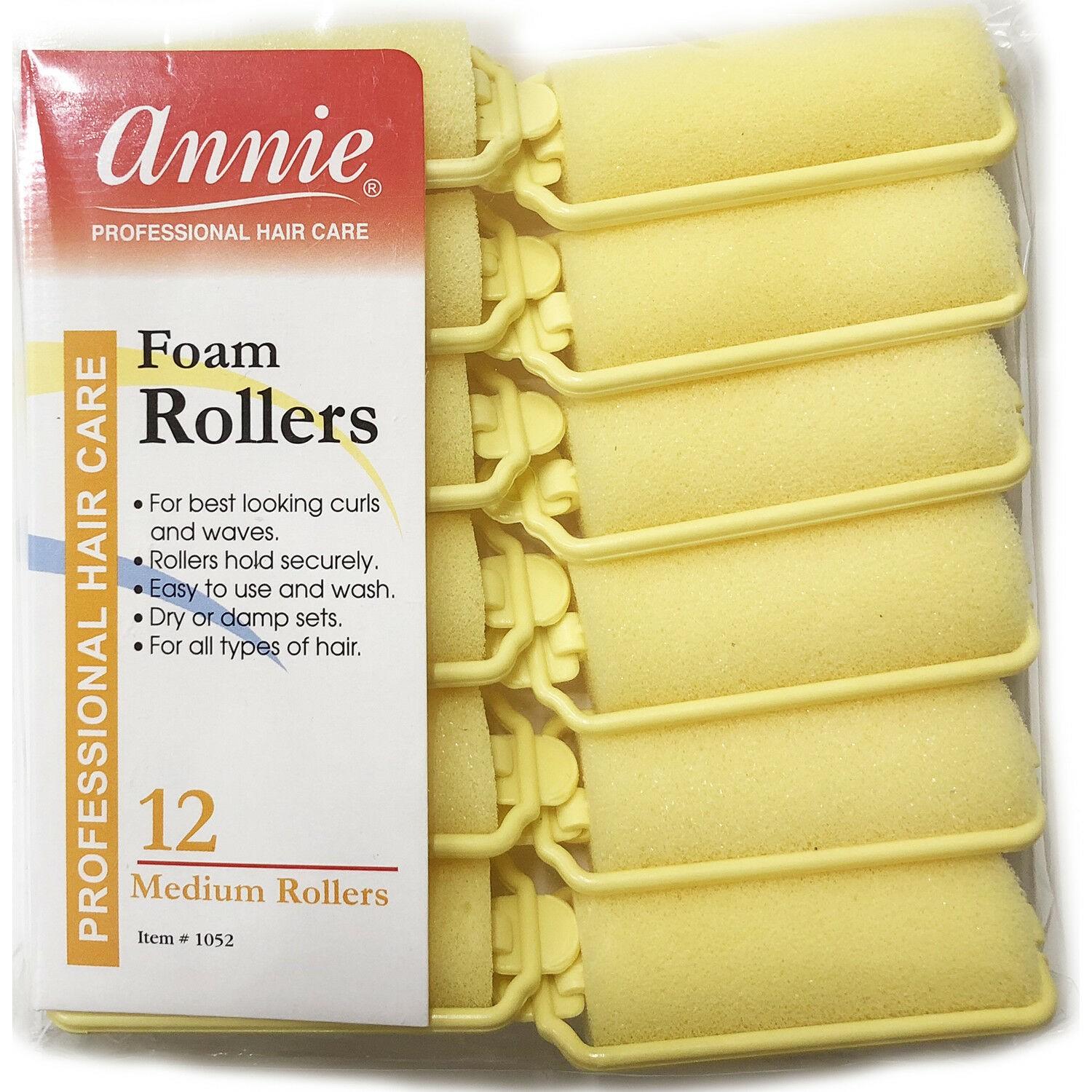 Annie-Foam-Hair-Rollers-Yellow-78-Medium