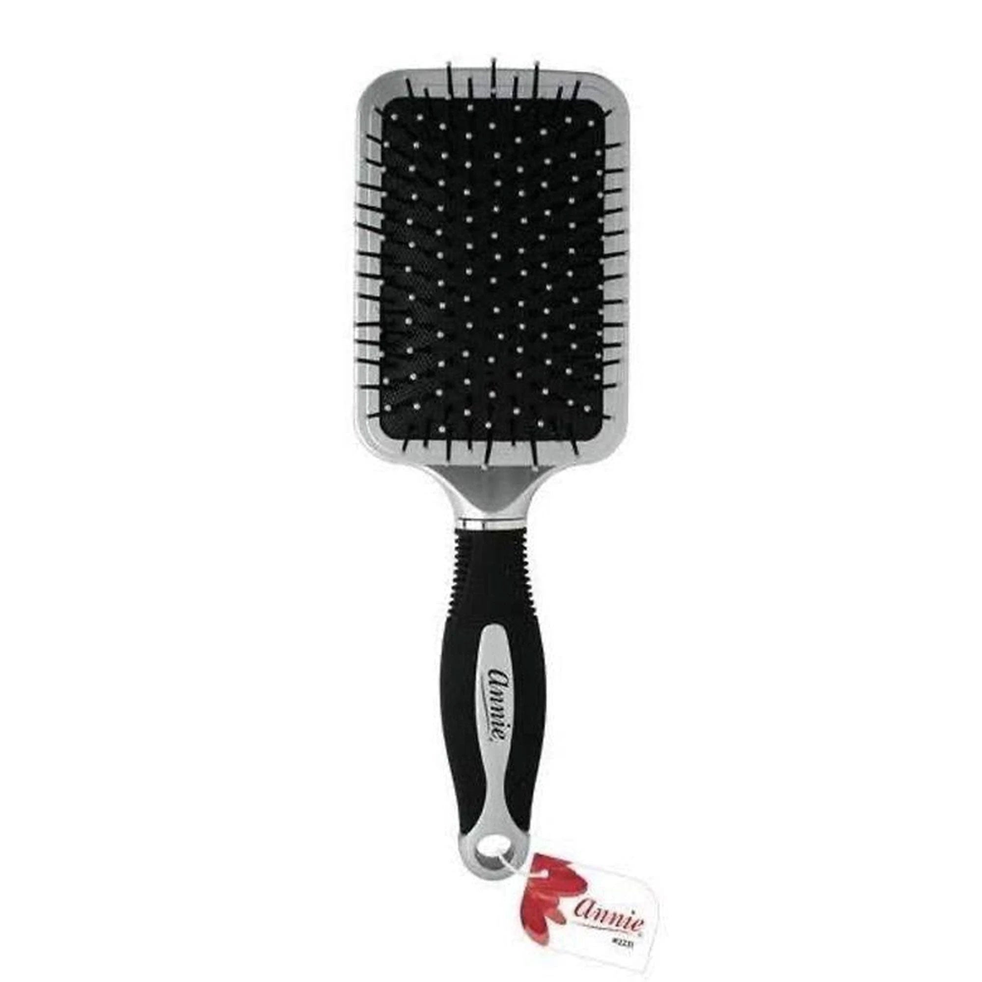 Annie-Deluxe-Square-Paddle-Hair-Brush-Silver