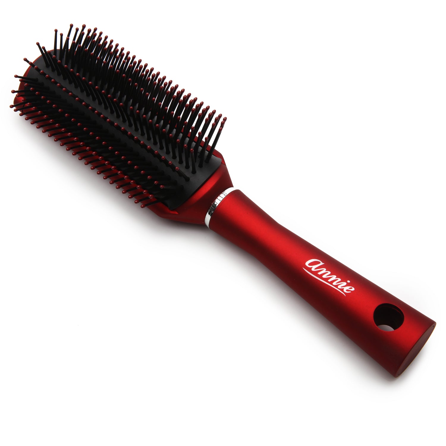 Annie-Salon-Rubber-Cushion-Brush-Red