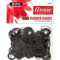 Annie-Black-Rubber-Bands-Black-300PK