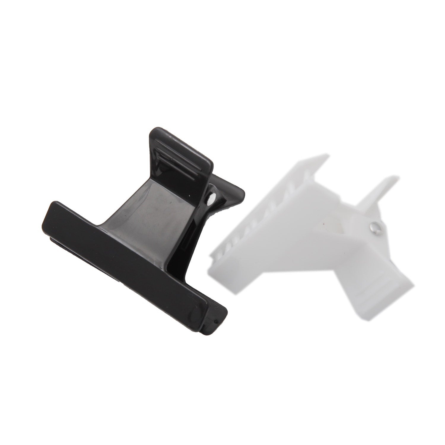 Annie-2-Butterfly-Clamps-Hair-Accessories-Claws-Clip-Pins-Black-White-12PK