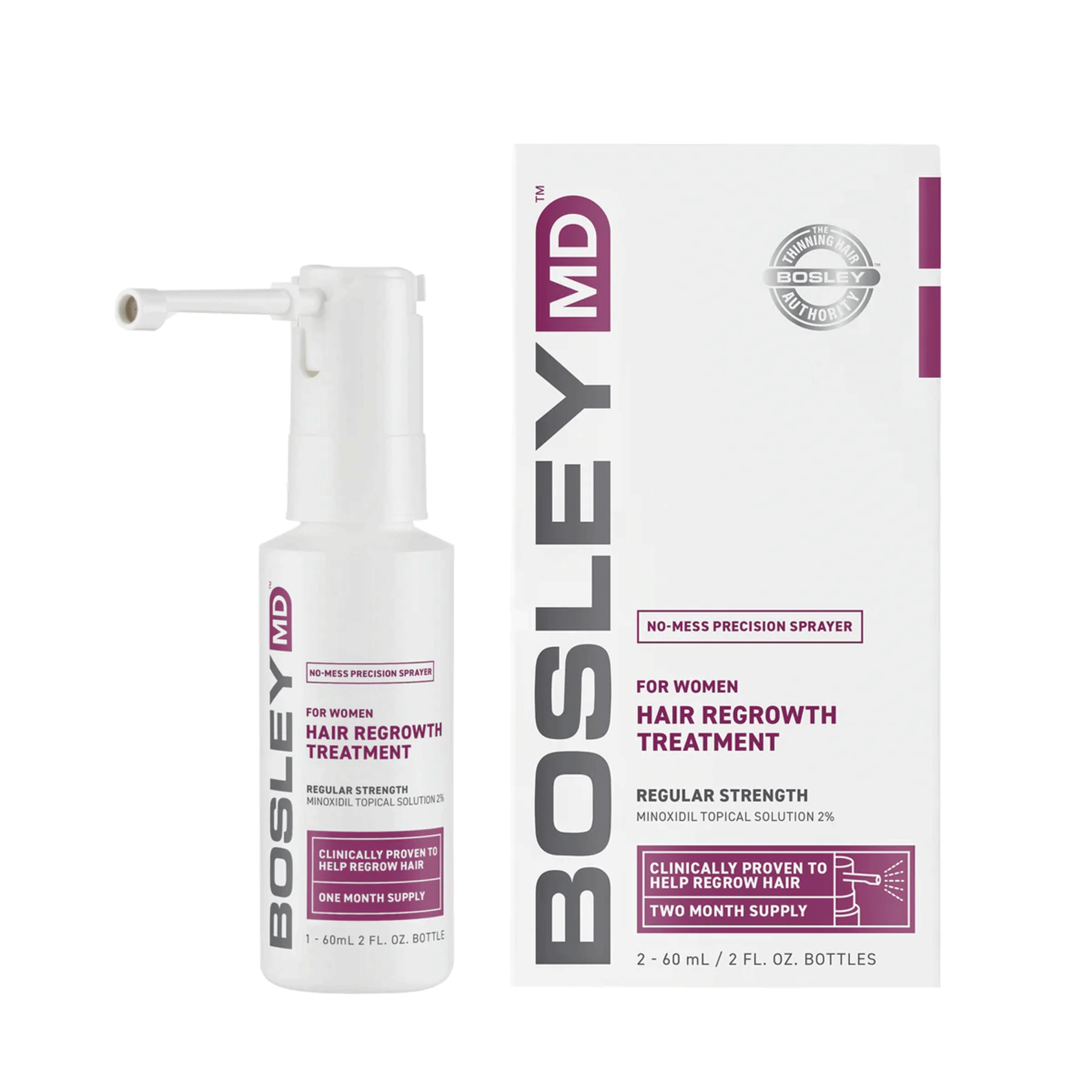 BOSLEY-Treatment-WOMENS-Hair-Re-growth-Treatment-2-Percent-2-x-60ml