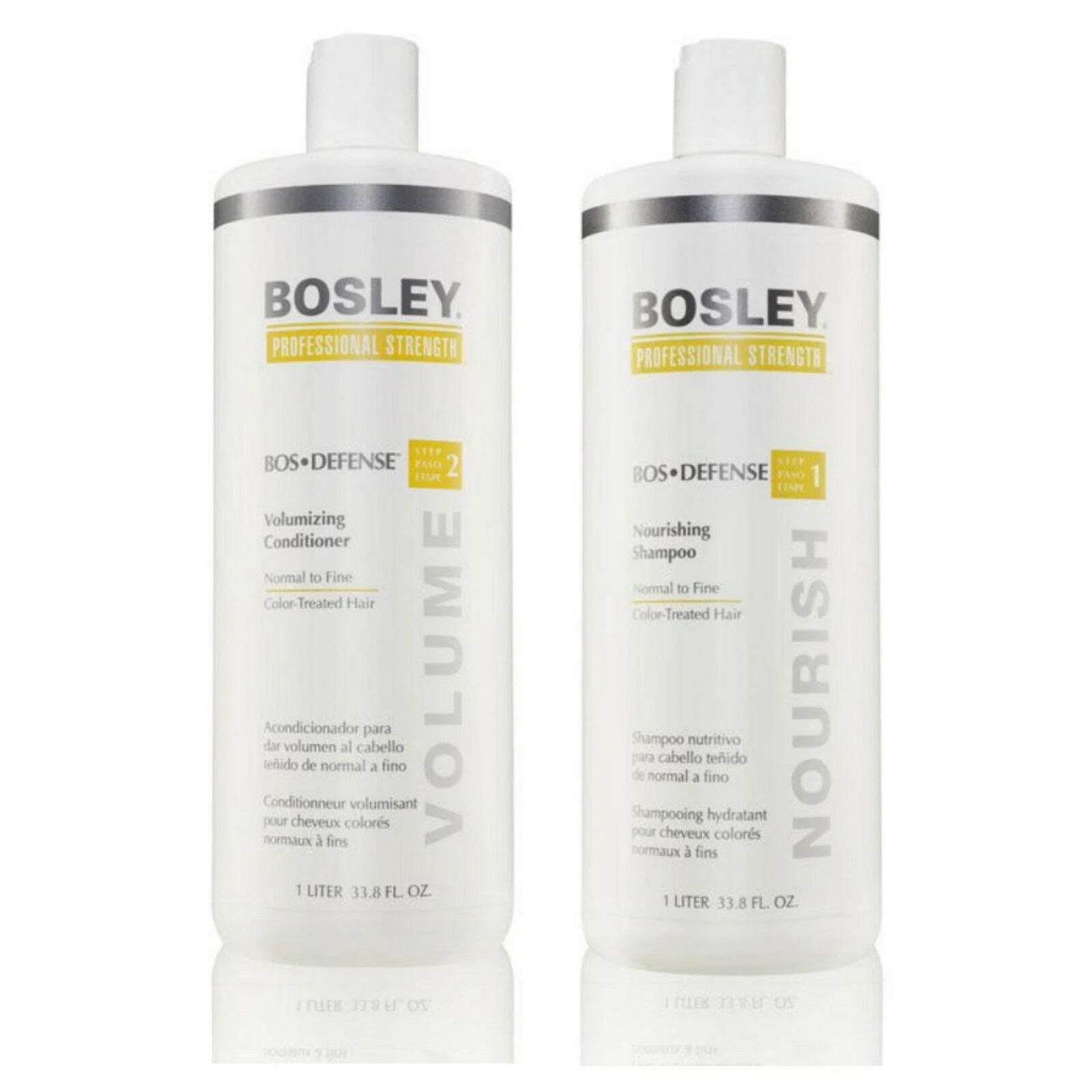 BOSLEY-Defense-Yellow-Color-Liter-Shampoo-Conditioner