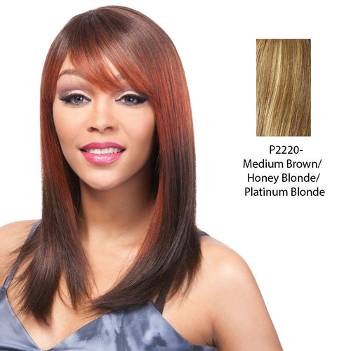 100-Human-Hair-Wig-Yaki-1214Streaked-blend-of-medium-brown-strawberry-blonde-and-platinum-blonde