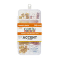 Cantu Metallic Accent Hair Charms Variety Pack with Case 50/PK