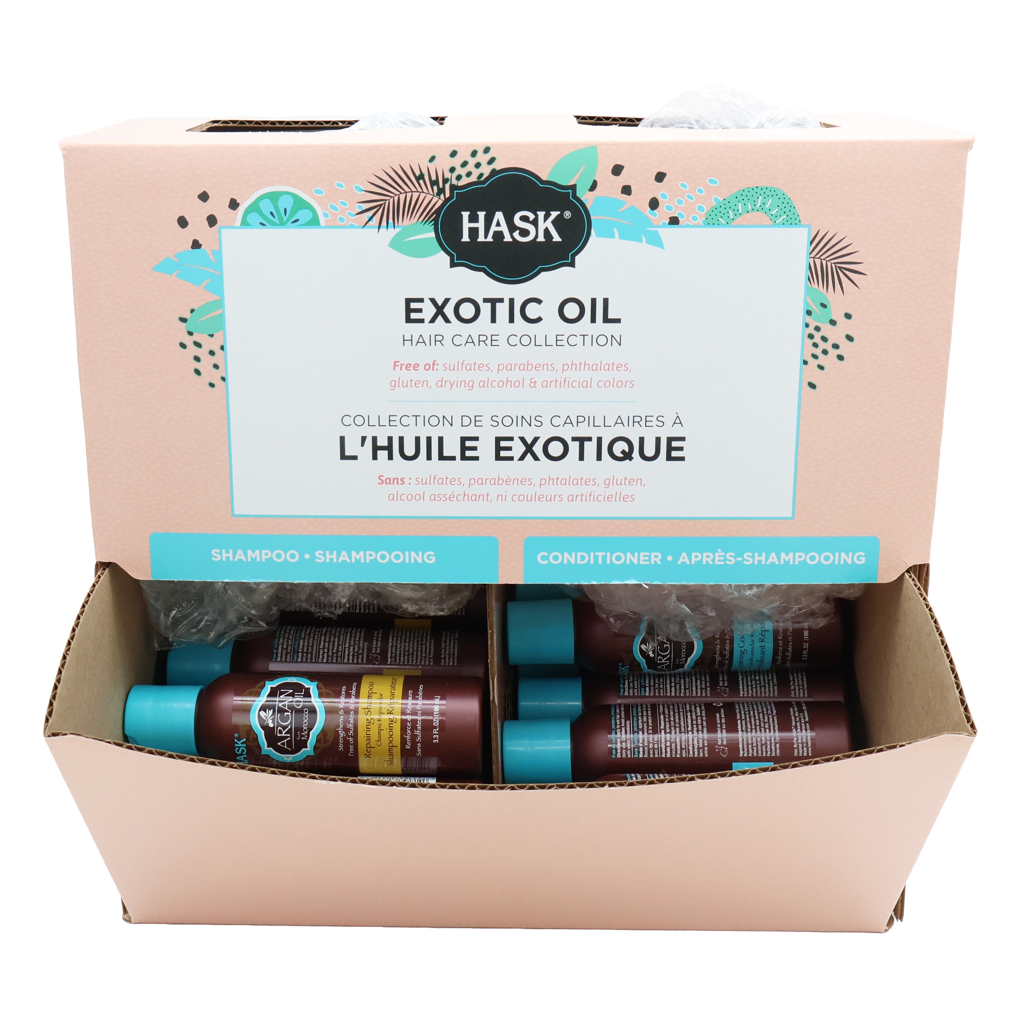 Hask-Argan-Oil-Repairing-12-x-Shampoo-12-x-Conditioner-Display-33-oz-bottles