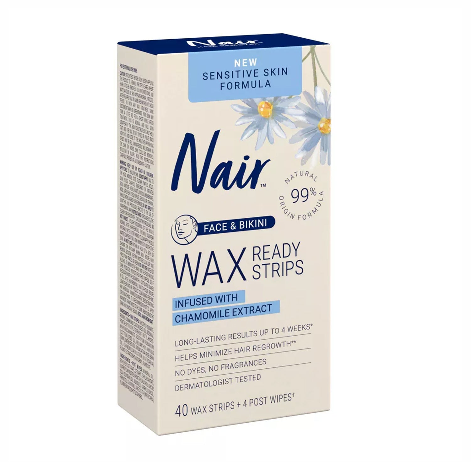 Nair-Face-and-bikini-Wax-Ready-Strips-senstive-skin-Fomula-40-Strips