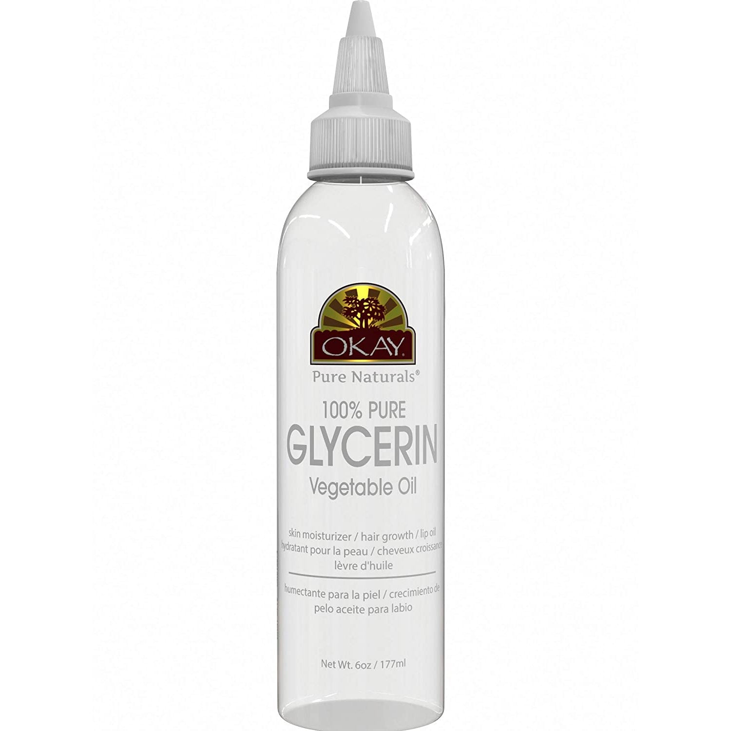 OKAY-100-Pure-Glycerin-Oil-For-All-Hair-and-Skin-Types-Helps-Increase-Hair-Growth-Hydrates-Dry-Skin-6-Oz
