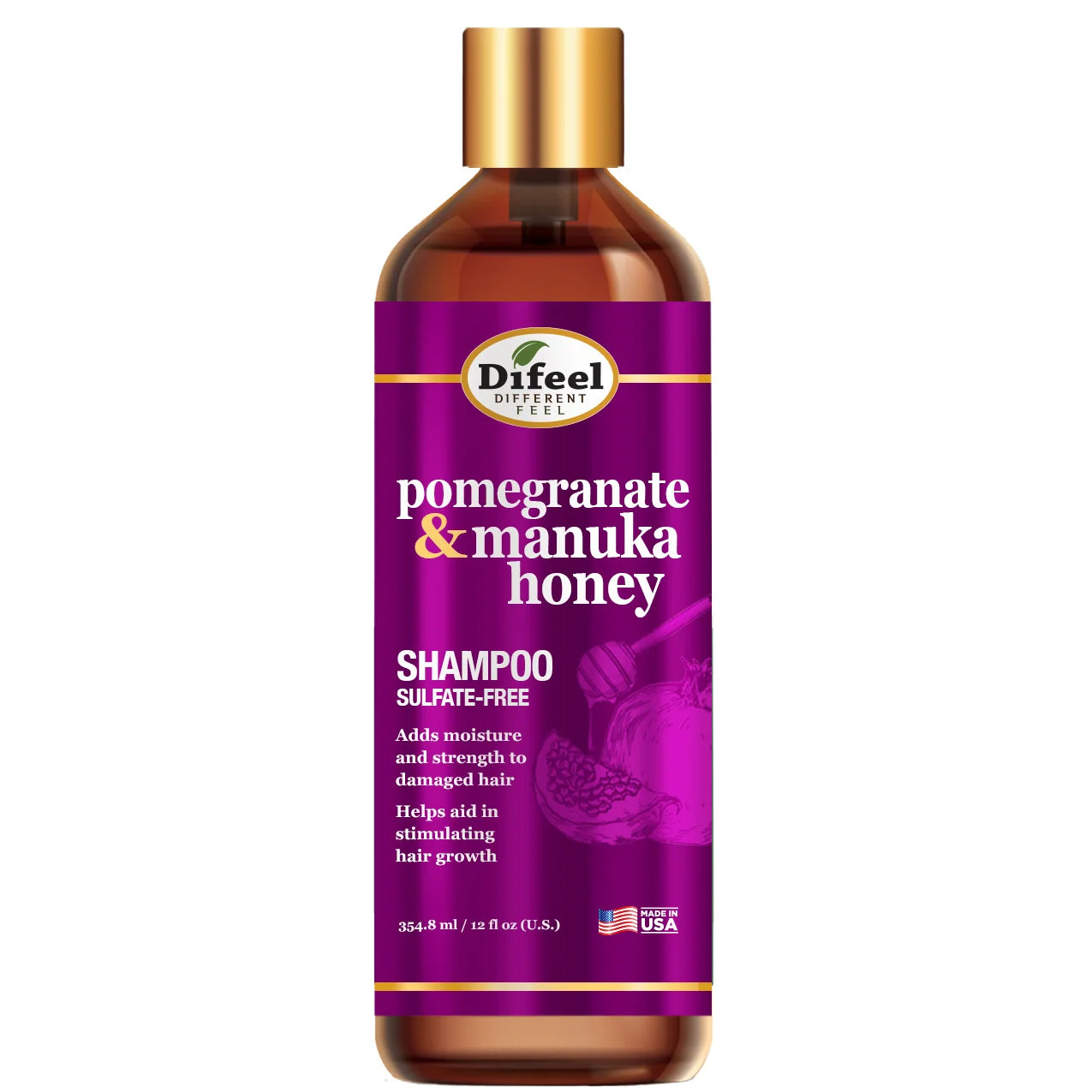Difeel-Pomegranate-Manuka-Honey-Sulfate-Free-Shampoo-12-Oz