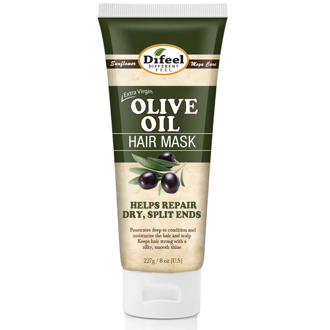 Difeel-Extra-Virgin-Olive-Oil-Premium-Hair-Mask-Hydrates-and-Repairs-8-Oz