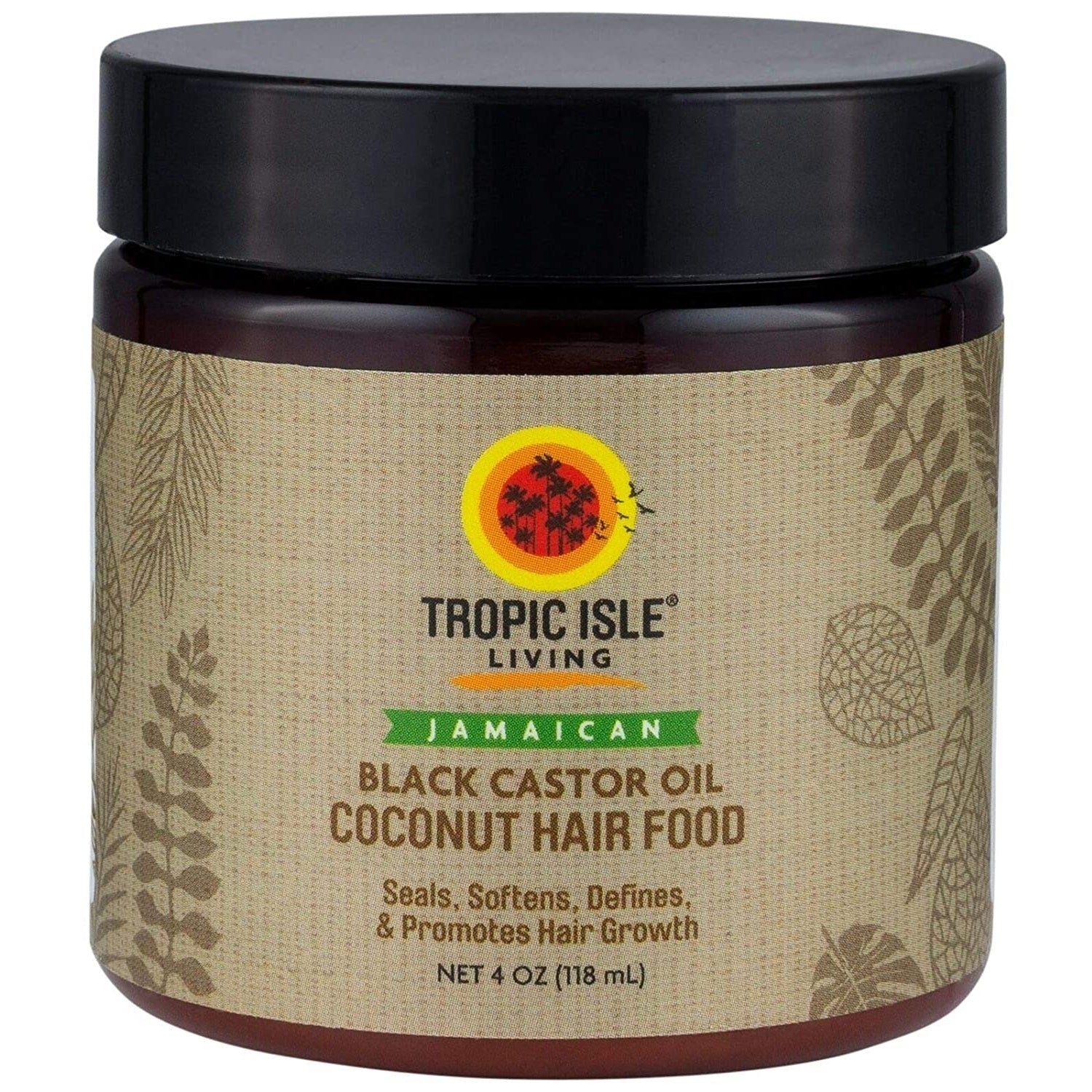 Tropic-Isle-Living-Jamaican-Coconut-Black-Castor-Oil-Hair-Food-4-Oz