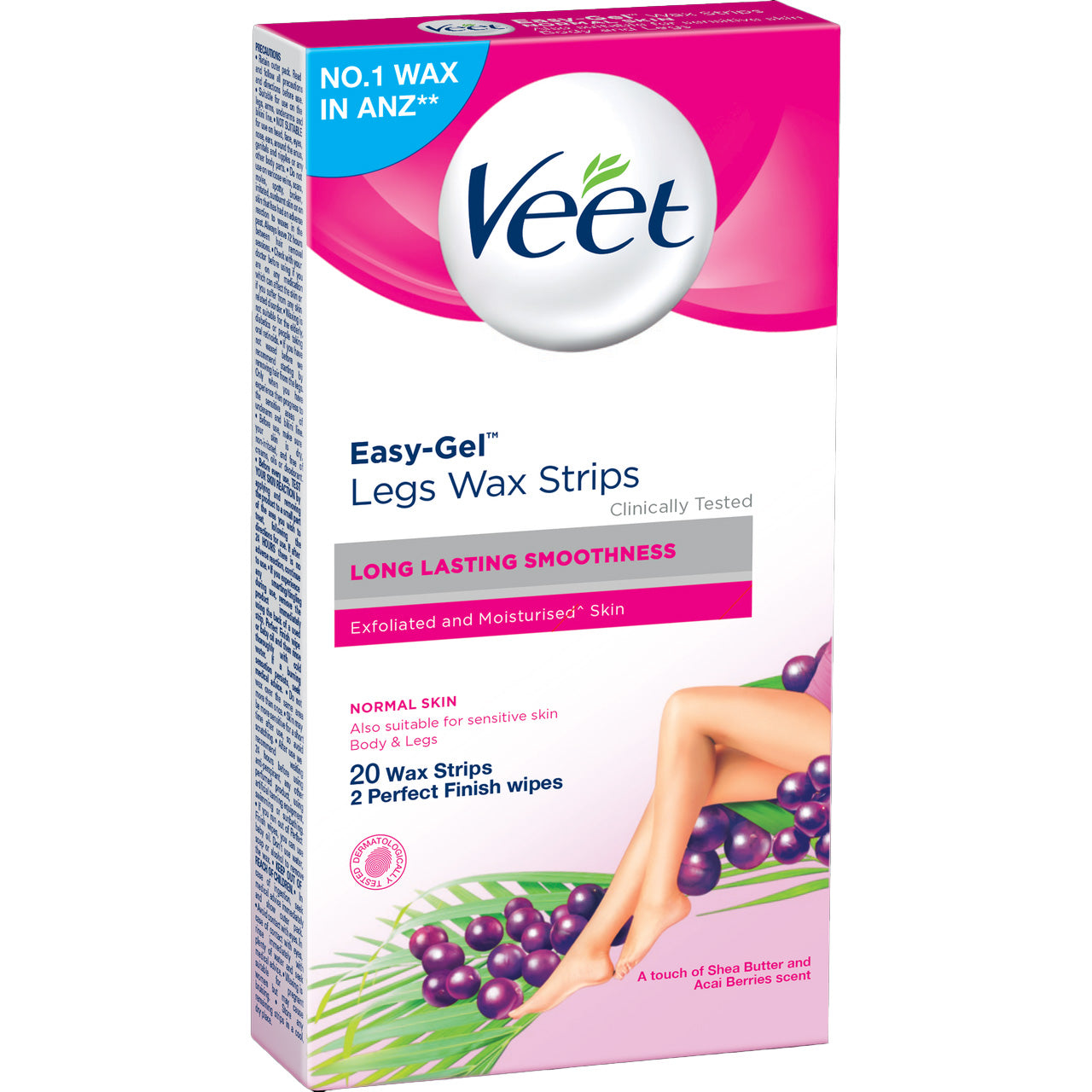 Veet-Easy-Gel-Legs-Wax-Strips-Normal-Skin-20PK-2-Wipes